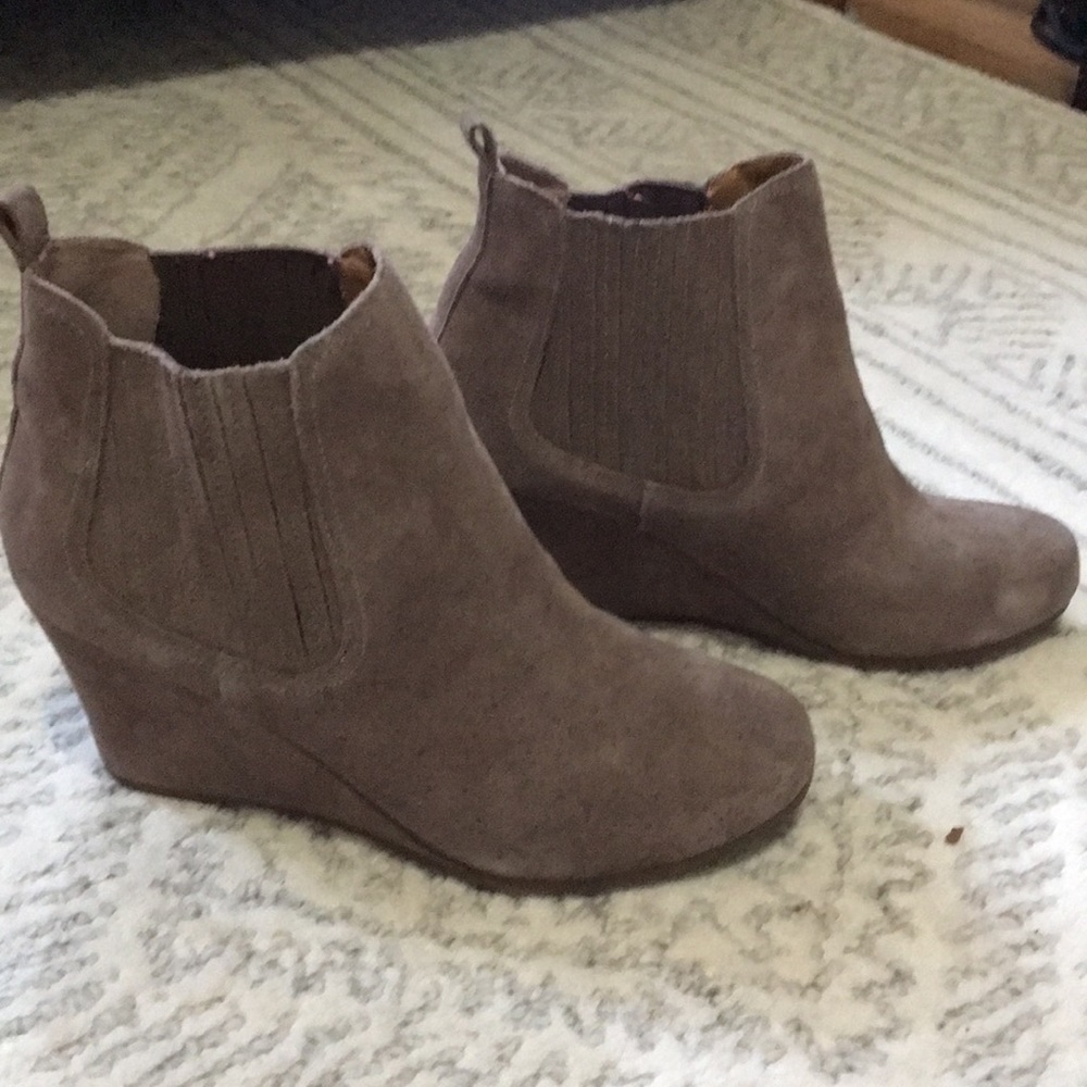 Dolce Vita Suede Wedge Booties